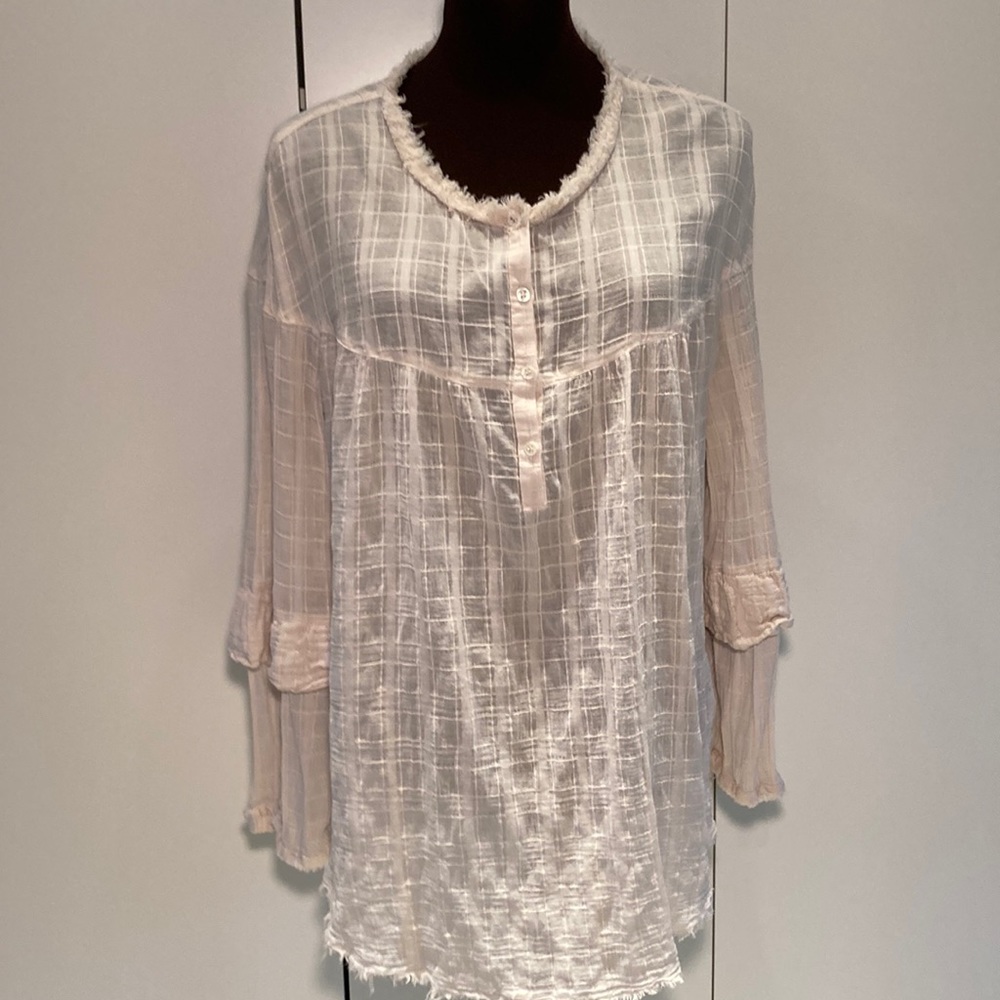 Raquel Allegra Victorian boho blouse Size 3/Large